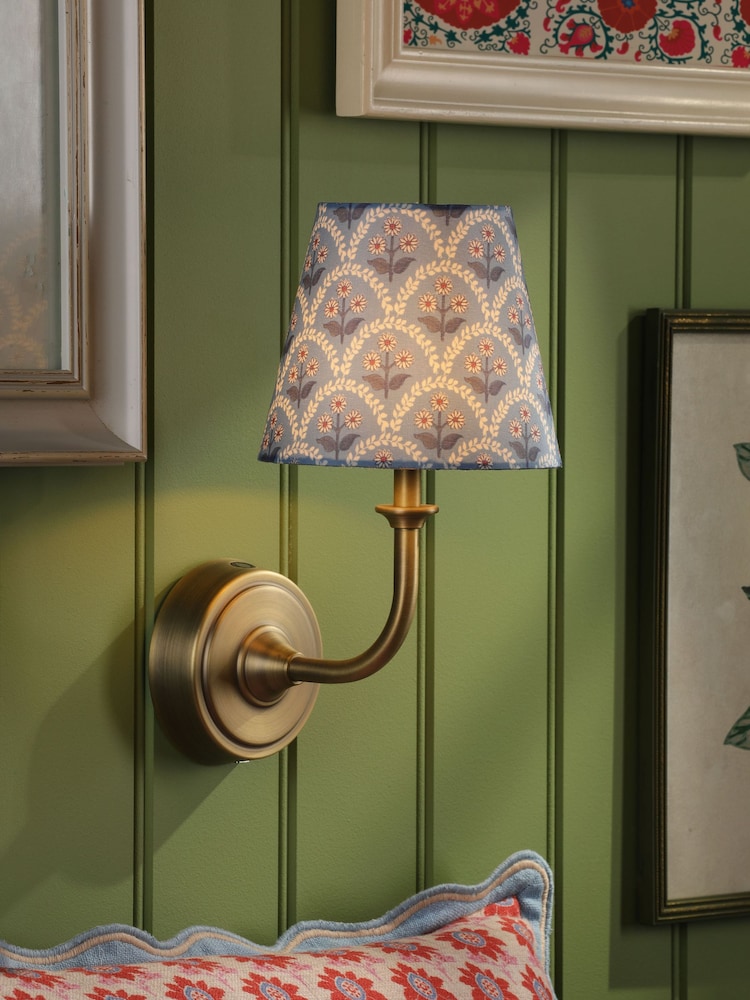 Joules Trellis Floral Apsley Rechargeable LED Wall Light - Image 1 of 6