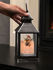 PMC Personalised Highland Cow Christmas LED Lantern - Image 2 of 3