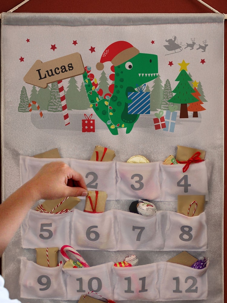 PMC Personalised Dinosaur Print Advent Calendar - Image 3 of 3 PMC Personalised Dinosaur Print Advent Calendar - Image 3 of 3