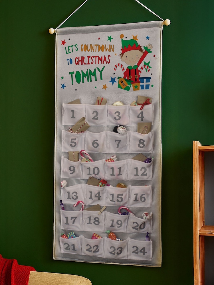 PMC Personalised Christmas Elf Advent Calendar - Image 1 of 3 PMC Personalised Christmas Elf Advent Calendar - Image 1 of 3