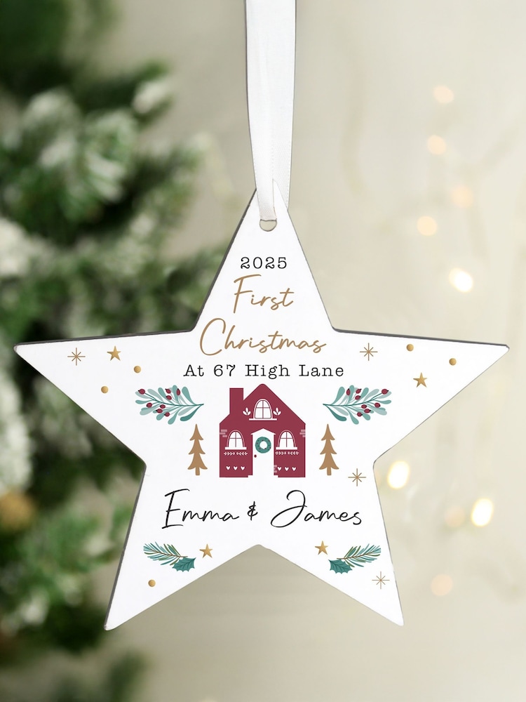 PMC Personalised Home For Christmas Star Ornament - Image 3 of 3 PMC Personalised Home For Christmas Star Ornament - Image 3 of 3