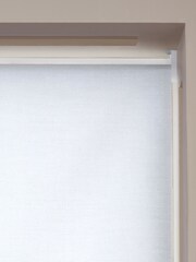 White Ready Made Printed Texture Moisture Resistant Roller Blinds - Image 6 of 7