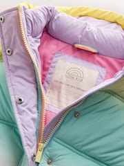 Little Bird by Jools Oliver Rainbow Ombre Padded Coat - Image 10 of 11