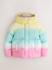 Little Bird by Jools Oliver Rainbow Ombre Padded Coat - Image 6 of 11