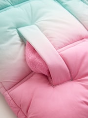 Little Bird by Jools Oliver Rainbow Ombre Padded Coat - Image 8 of 11