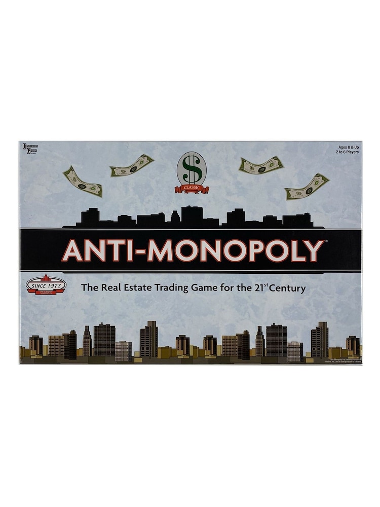 University Games Grey Anti Monopoly Board Game - Image 1 of 3 University Games Grey Anti Monopoly Board Game - Image 1 of 3
