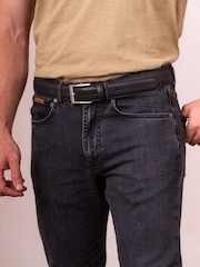 Lakeland Leather Black Staveley Leather Belt - Image 4 of 4