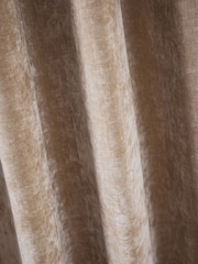 Natural Loxley Chenille Eyelet Lined Curtains - Image 5 of 5