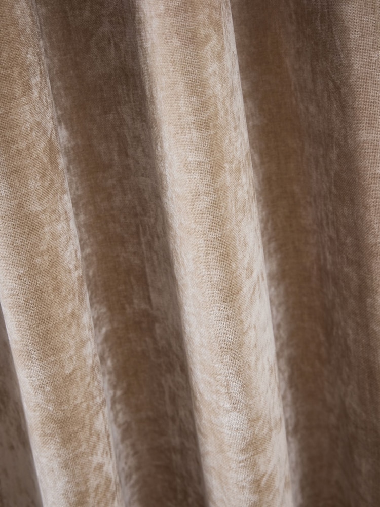 Natural Loxley Chenille Eyelet Lined Curtains - Image 5 of 5 Natural Loxley Chenille Eyelet Lined Curtains - Image 5 of 5