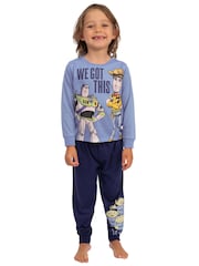 Character Blue Toy Story Buzz Lightyear And Woody Long Sleeve Pyjamas - Image 7 of 12