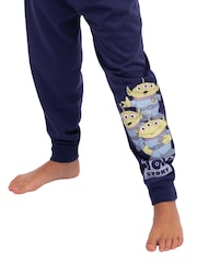 Character Blue Toy Story Buzz Lightyear And Woody Long Sleeve Pyjamas - Image 9 of 12