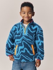 Little Bird Blue Waves Borg Fleece - Image 1 of 9