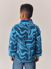 Little Bird Blue Waves Borg Fleece - Image 3 of 9