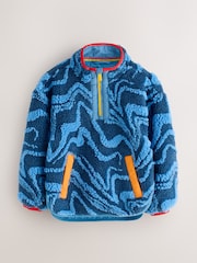 Little Bird Blue Waves Borg Fleece - Image 6 of 9