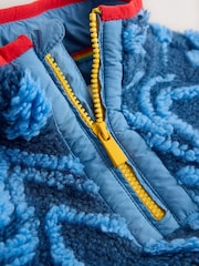 Little Bird Blue Waves Borg Fleece - Image 8 of 9