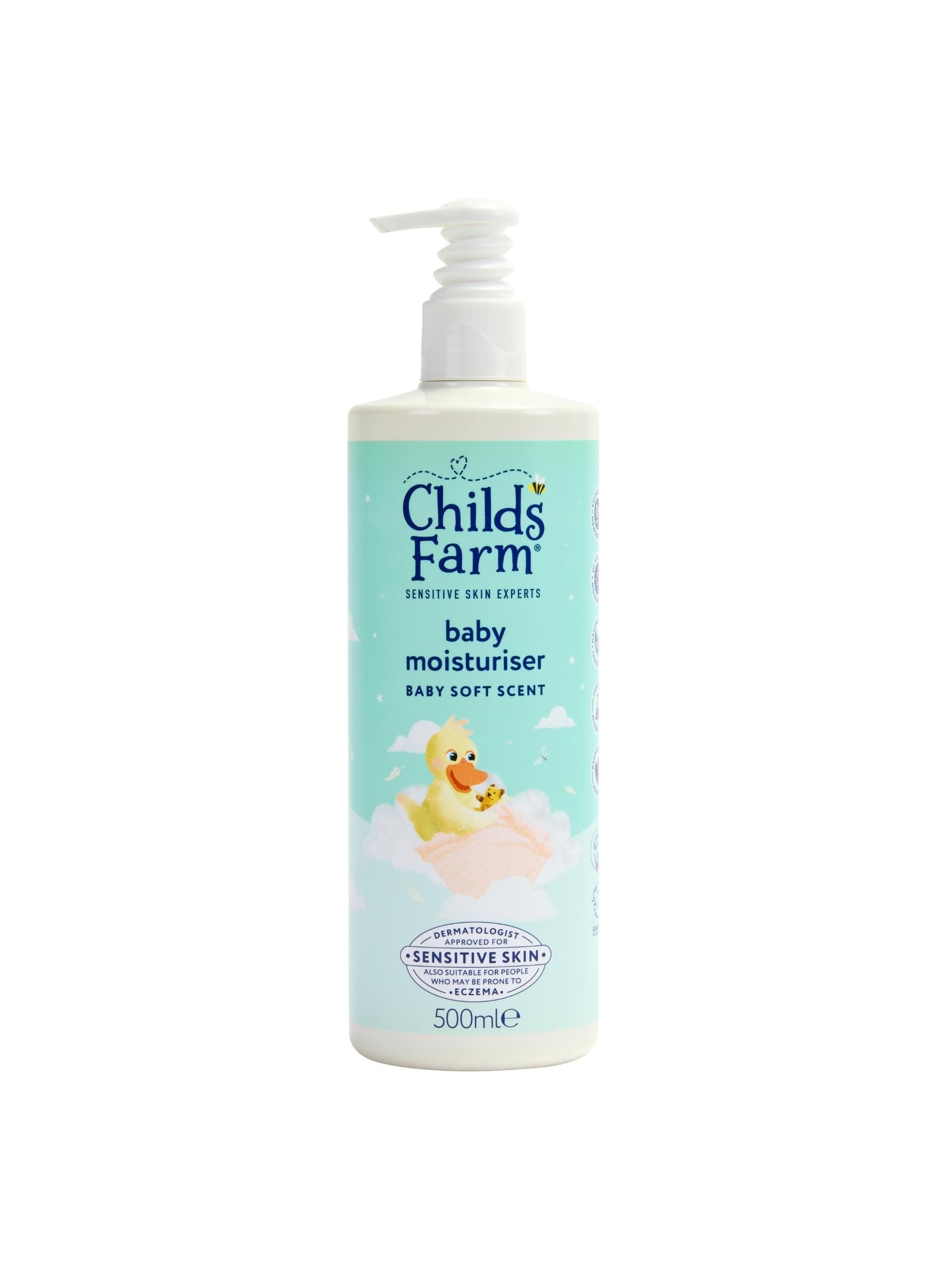 Childs Farm Baby Moisturiser, Baby Soft Scent | Moisturising & Hydrating | Suitable for Newborns with Dry, Sensitive Skin, 500ml - Image 4