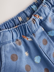 Blue Space Pull On Wide Trousers (3mths-7yrs) - Image 7 of 8