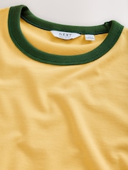 Yellow Slim Fit Ringer T-Shirt - Image 7 of 7