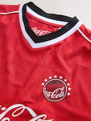 Red Coca Cola - License Football T-Shirt - 圖片 6/7