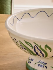 Nina Campbell Floral Banbury Garden Footed Bowl - Image 4 of 5