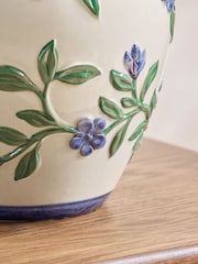 Nina Campbell Floral Forget Me Not Embossed Vase - Image 4 of 5