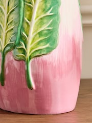 Nina Campbell Green Swiss Chard Hand Painted Vase - Image 5 of 6