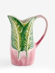 Nina Campbell Green Swiss Chard Hand Painted Vase - Image 6 of 6