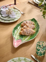 Nina Campbell Green Swiss Chard Platter - Image 2 of 5
