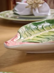 Nina Campbell Green Swiss Chard Platter - Image 3 of 5