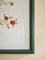 Nina Campbell Green Blakehill Meadow Embroidered Wall Art - Image 3 of 6