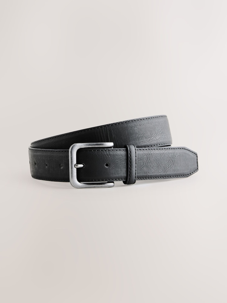 Grey Denim Relaxed Fit Belted Jeans - Image 10 of 10