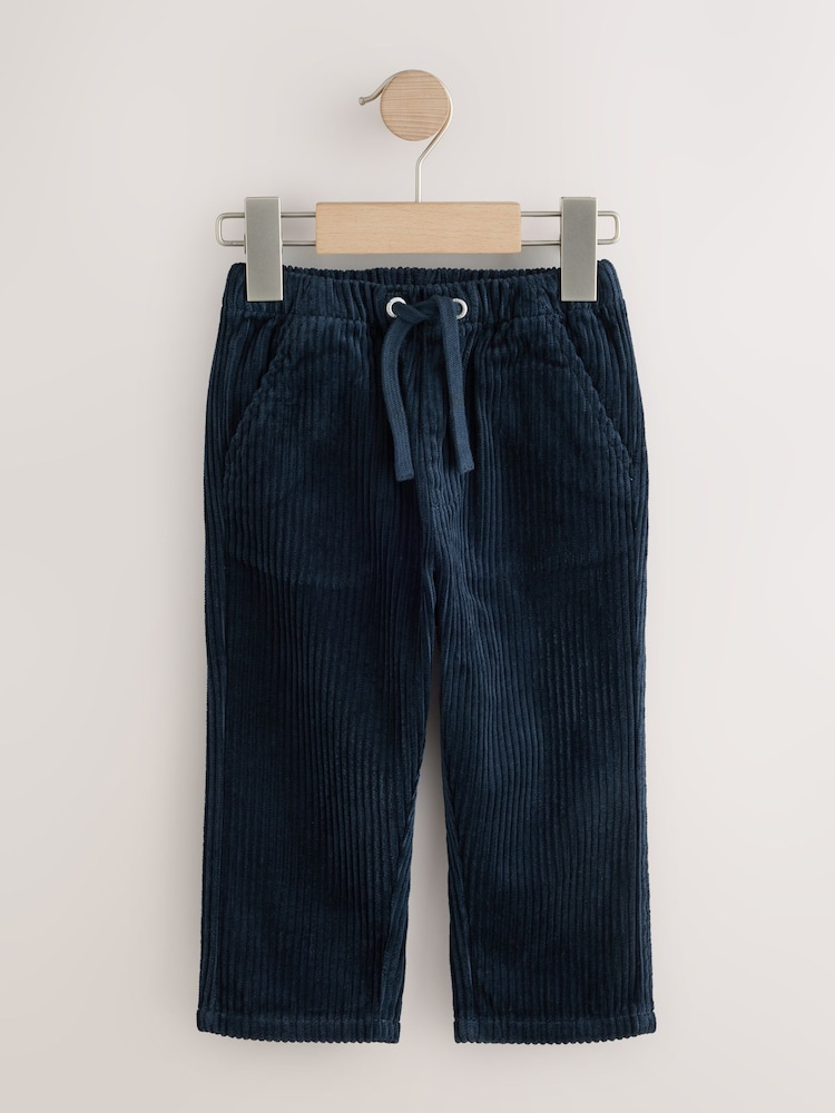 Navy Blue Jumbo Corduroy Trousers (3mths-7yrs) - Image 1 of 4 Navy Blue Jumbo Corduroy Trousers (3mths-7yrs) - Image 1 of 4