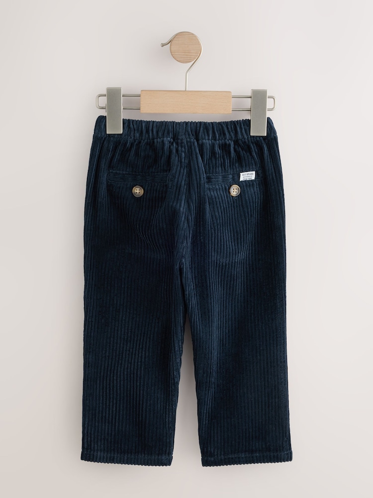 Navy Blue Jumbo Corduroy Trousers (3mths-7yrs) - Image 2 of 4 Navy Blue Jumbo Corduroy Trousers (3mths-7yrs) - Image 2 of 4