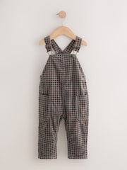 Red/Green Gingham Regular Fit Corduroy Dungarees (3mths-7yrs) - Image 6 of 9
