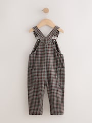 Red/Green Gingham Regular Fit Corduroy Dungarees (3mths-7yrs) - Image 7 of 9