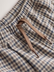 Blue Neutral Check Loose Fit Cosy Smart Trousers (3mths-7yrs) - Image 7 of 8