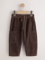 Brown Pull On Wide Barrel Trousers (3mths-7yrs) - Image 1 of 4