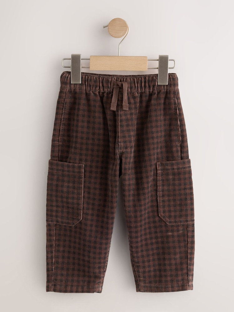 Brown Pull On Wide Barrel Trousers (3mths-7yrs) - Image 1 of 4 Brown Pull On Wide Barrel Trousers (3mths-7yrs) - Image 1 of 4