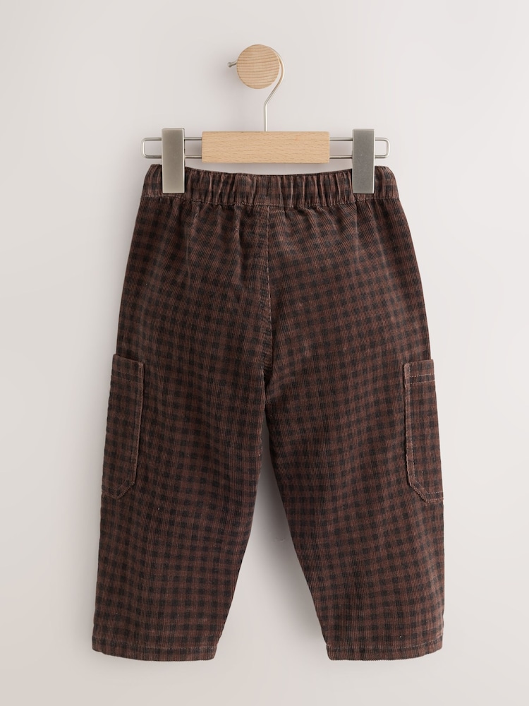 Brown Pull On Wide Barrel Trousers (3mths-7yrs) - Image 2 of 4 Brown Pull On Wide Barrel Trousers (3mths-7yrs) - Image 2 of 4