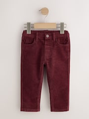 Burgundy Red Corduroy Trousers (3mths-7yrs) - Image 1 of 4