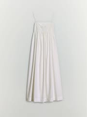 BHOEM Midi Romantic Strappy White Dress - Image 6 of 6