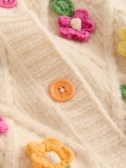 Cream & Rainbow Floral Cable - Little Bird by Jools Oliver קרדיגן - תמונה 10 מתוך 12