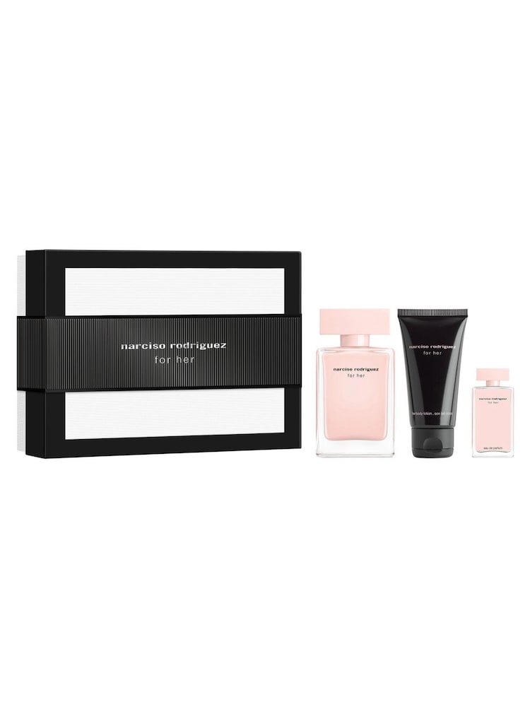 Narciso Rodriguez For Her Eau De Parfum 50ml Gift Set - Image 1 of 4 Narciso Rodriguez For Her Eau De Parfum 50ml Gift Set - Image 1 of 4
