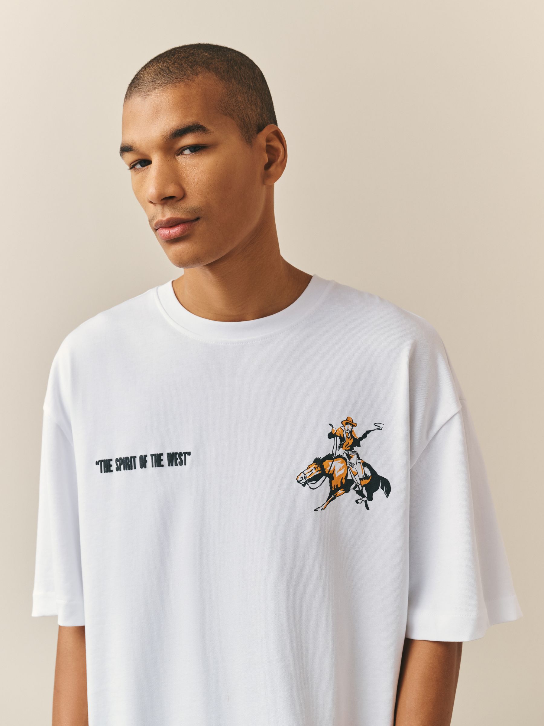 Buy White Hoot Gibson Graphic T-Shirt from the Next UK online shop