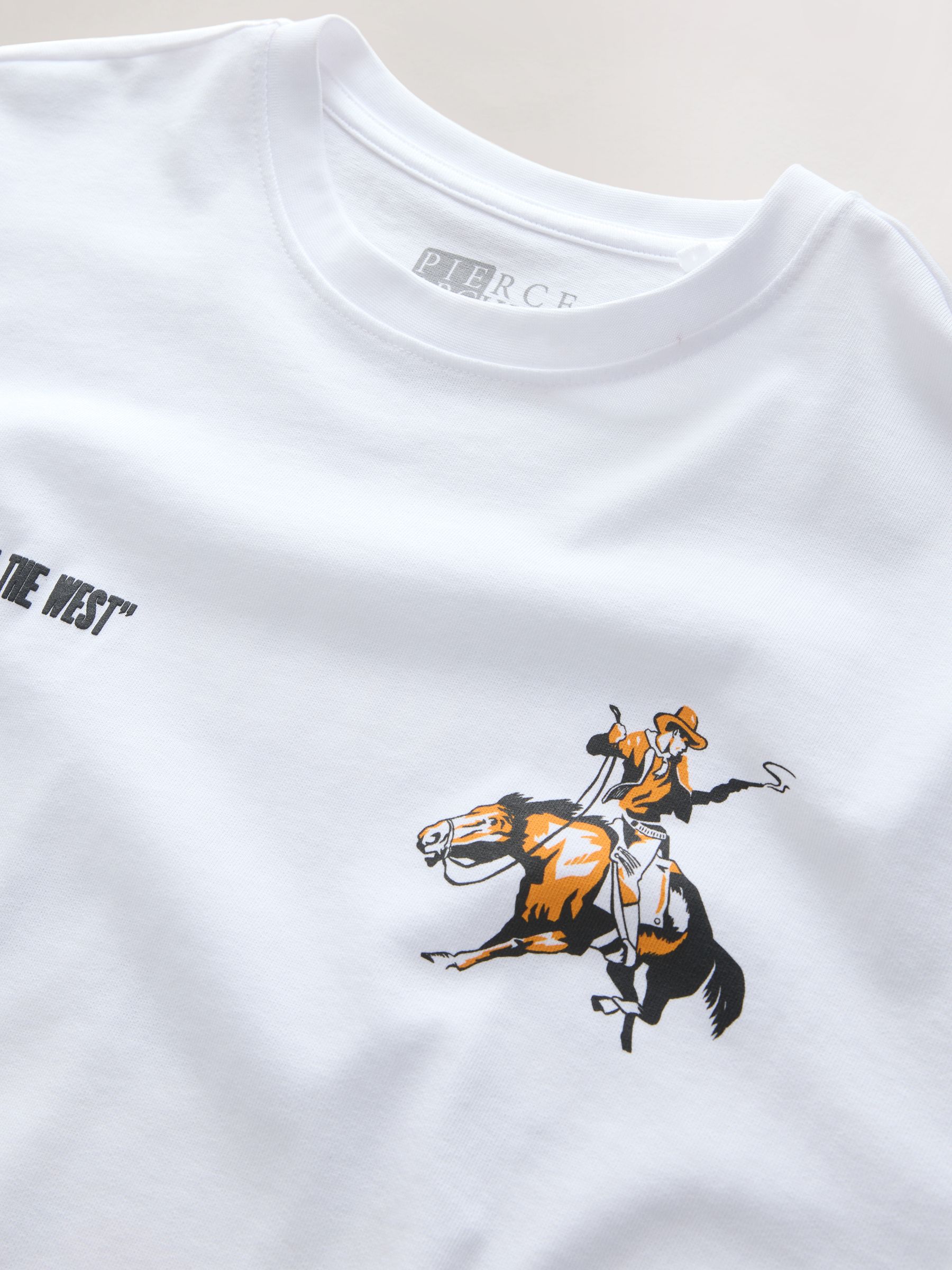 Next：日本 ホワイト Hoot Gibson - グラフィックTシャツ from Next Japan