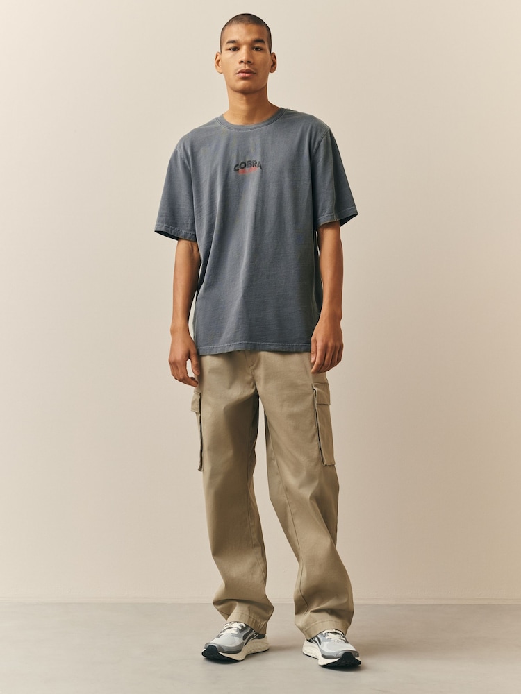 Charcoal Grey Cobra Graphic T-Shirt - Image 2 of 8