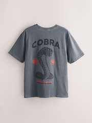 Charcoal Grey Cobra Graphic T-Shirt - Image 6 of 8