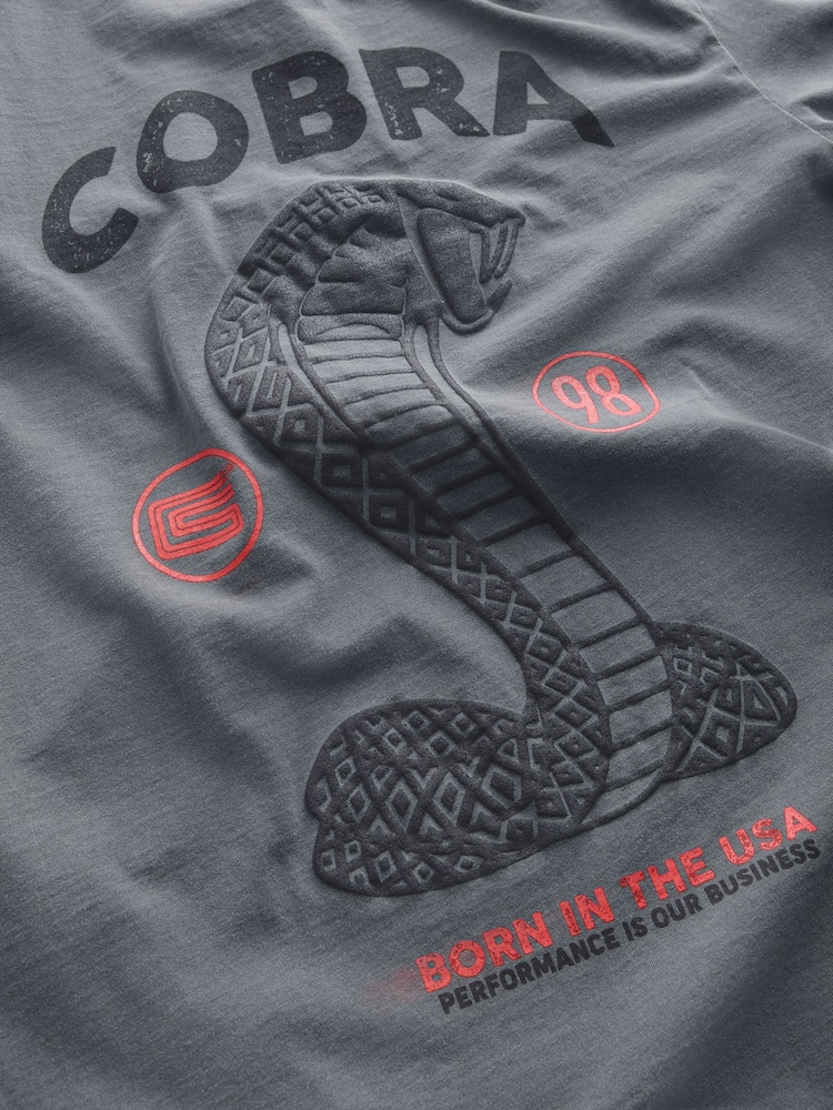 Charcoal Grey Cobra Graphic T-Shirt - Image 8 of 8