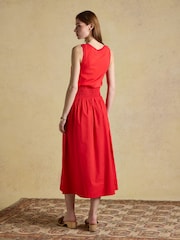 Joules Jade Sleeveless Jersey Woven Midi Dress - Slika 2 od 7