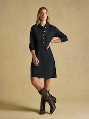 Joules Jemima Navy Jacquard Dress - Image 1 of 7